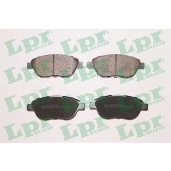 Jeu de 4 plaquettes de frein avant LPR