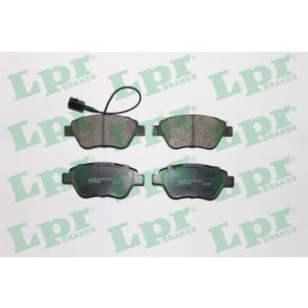 Jeu de 4 plaquettes de frein avant LPR