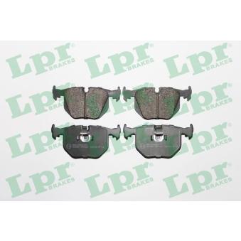Jeu de 4 plaquettes de frein arrière LPR