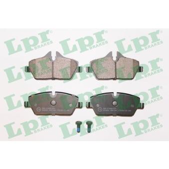 Jeu de 4 plaquettes de frein avant LPR