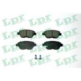 Jeu de 4 plaquettes de frein avant LPR