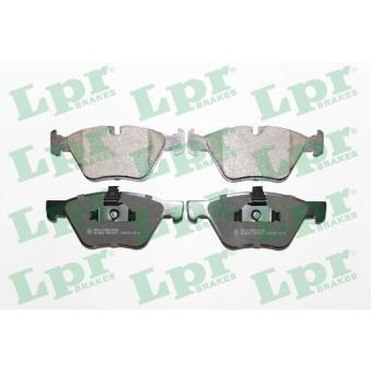 Jeu de 4 plaquettes de frein avant LPR