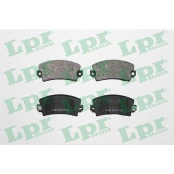 Jeu de 4 plaquettes de frein avant LPR