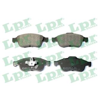 Jeu de 4 plaquettes de frein avant LPR