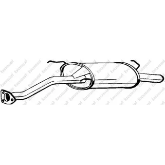 Silencieux arrière BOSAL 278-569