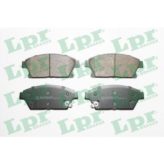 Jeu de 4 plaquettes de frein avant LPR