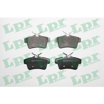 Jeu de 4 plaquettes de frein arrière LPR