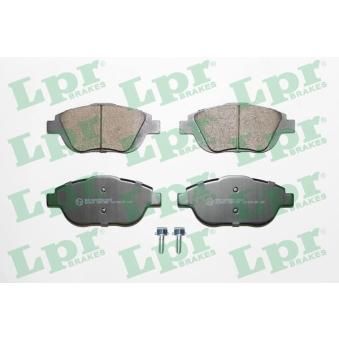 Jeu de 4 plaquettes de frein avant LPR