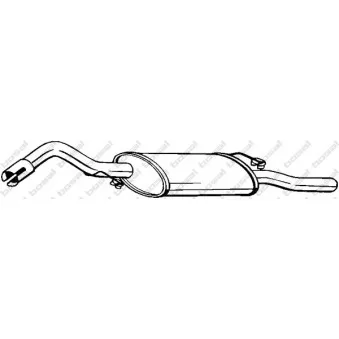 Silencieux arrière BOSAL 278-581