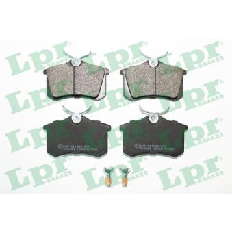 Jeu de 4 plaquettes de frein arrière LPR 05P1788