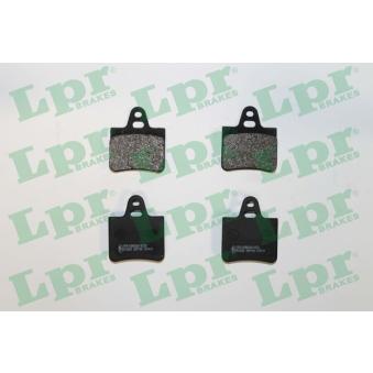 Jeu de 4 plaquettes de frein arrière LPR