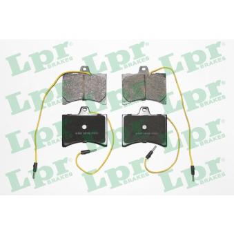Jeu de 4 plaquettes de frein avant LPR