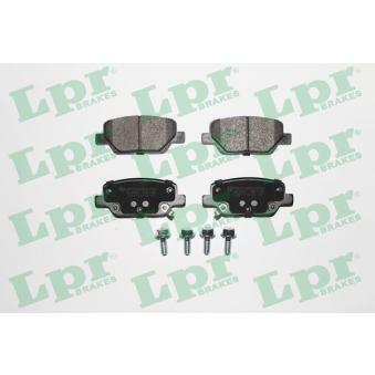 Jeu de 4 plaquettes de frein arrière LPR