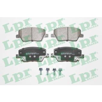 Jeu de 4 plaquettes de frein avant LPR