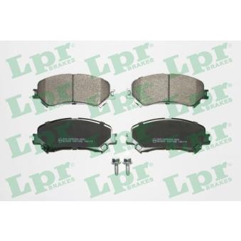 Jeu de 4 plaquettes de frein avant LPR