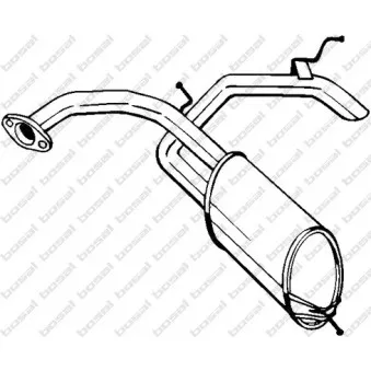 Silencieux arrière BOSAL 278-585