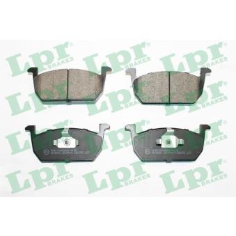 Jeu de 4 plaquettes de frein avant LPR