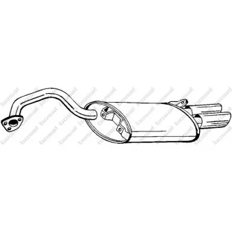 Silencieux arrière BOSAL 278-591