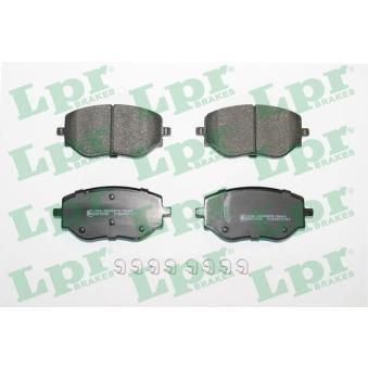 Jeu de 4 plaquettes de frein avant LPR