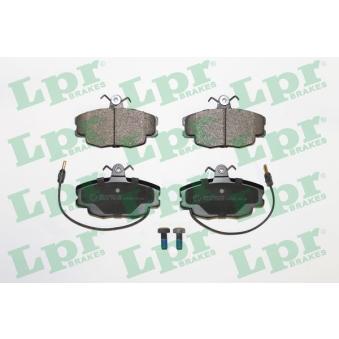 Jeu de 4 plaquettes de frein avant LPR