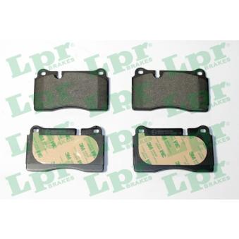 Jeu de 4 plaquettes de frein avant LPR