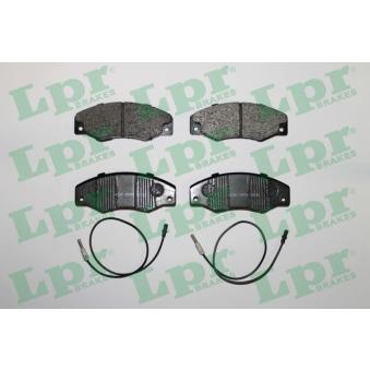 Jeu de 4 plaquettes de frein avant LPR
