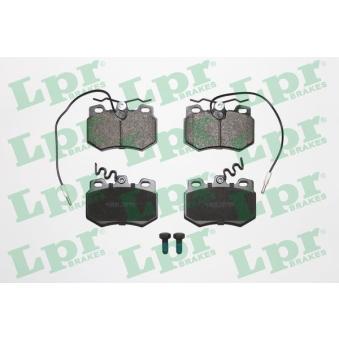Jeu de 4 plaquettes de frein avant LPR