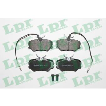 Jeu de 4 plaquettes de frein avant LPR