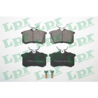Jeu de 4 plaquettes de frein arrière LPR