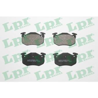 Jeu de 4 plaquettes de frein arrière LPR
