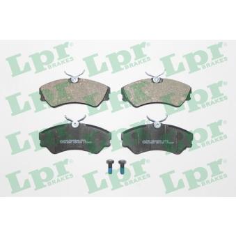 Jeu de 4 plaquettes de frein avant LPR