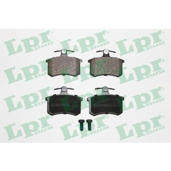 Jeu de 4 plaquettes de frein arrière LPR