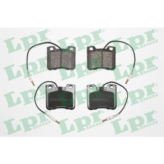 Jeu de 4 plaquettes de frein avant LPR