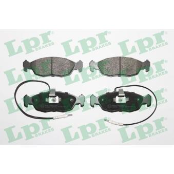 Jeu de 4 plaquettes de frein avant LPR