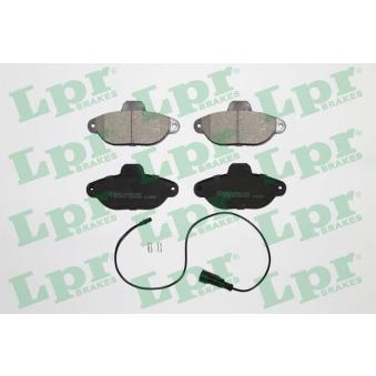 Jeu de 4 plaquettes de frein avant LPR