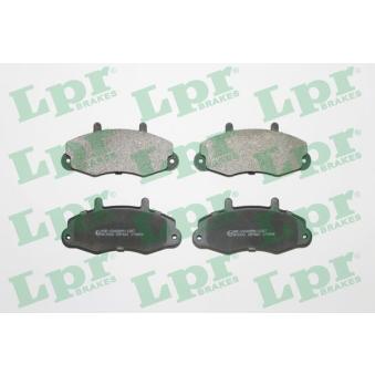 Jeu de 4 plaquettes de frein avant LPR