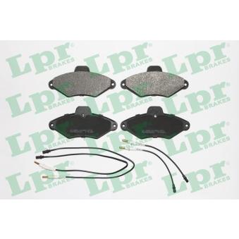 Jeu de 4 plaquettes de frein avant LPR