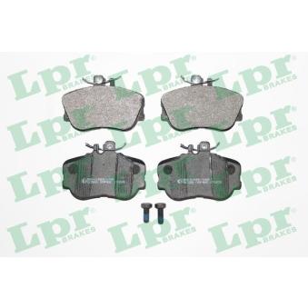 Jeu de 4 plaquettes de frein avant LPR