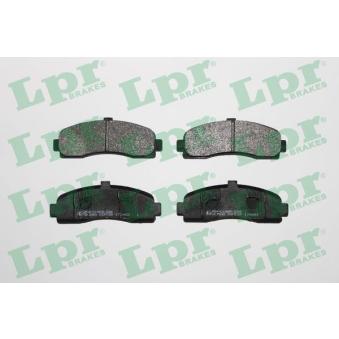Jeu de 4 plaquettes de frein avant LPR