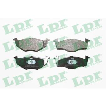 Jeu de 4 plaquettes de frein avant LPR