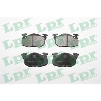 Jeu de 4 plaquettes de frein avant LPR