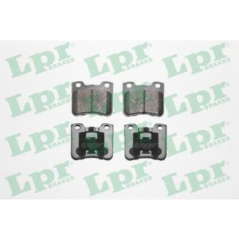 Jeu de 4 plaquettes de frein avant LPR