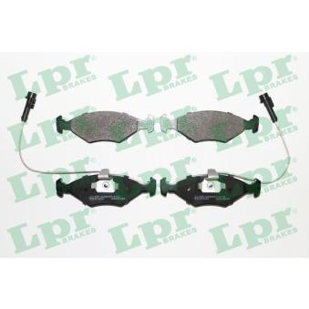 Jeu de 4 plaquettes de frein avant LPR