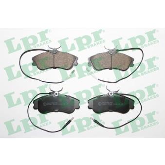 Jeu de 4 plaquettes de frein avant LPR