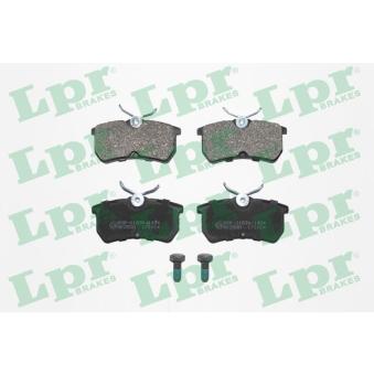 Jeu de 4 plaquettes de frein arrière LPR