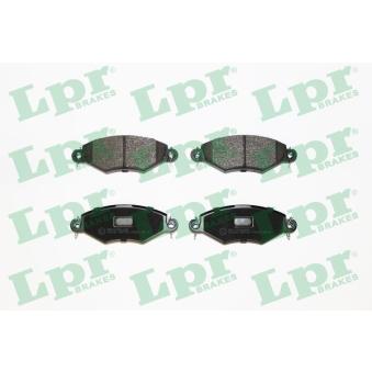 Jeu de 4 plaquettes de frein avant LPR