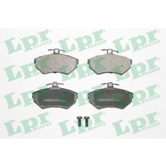 Jeu de 4 plaquettes de frein avant LPR