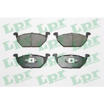Jeu de 4 plaquettes de frein avant LPR