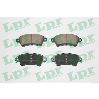 Jeu de 4 plaquettes de frein avant LPR