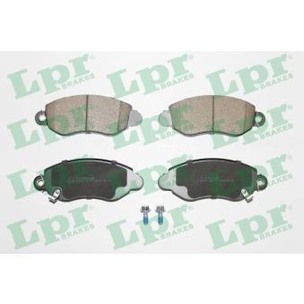 Jeu de 4 plaquettes de frein avant LPR